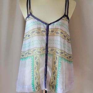 Free People Sheer floral tank XS